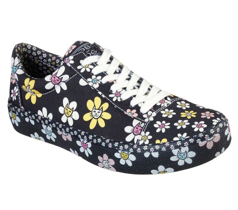 Skechers Bobs Marley Jr. - Daisy Catnip - Womens Casual Shoes Black/Multicolor [AU-NM3730]